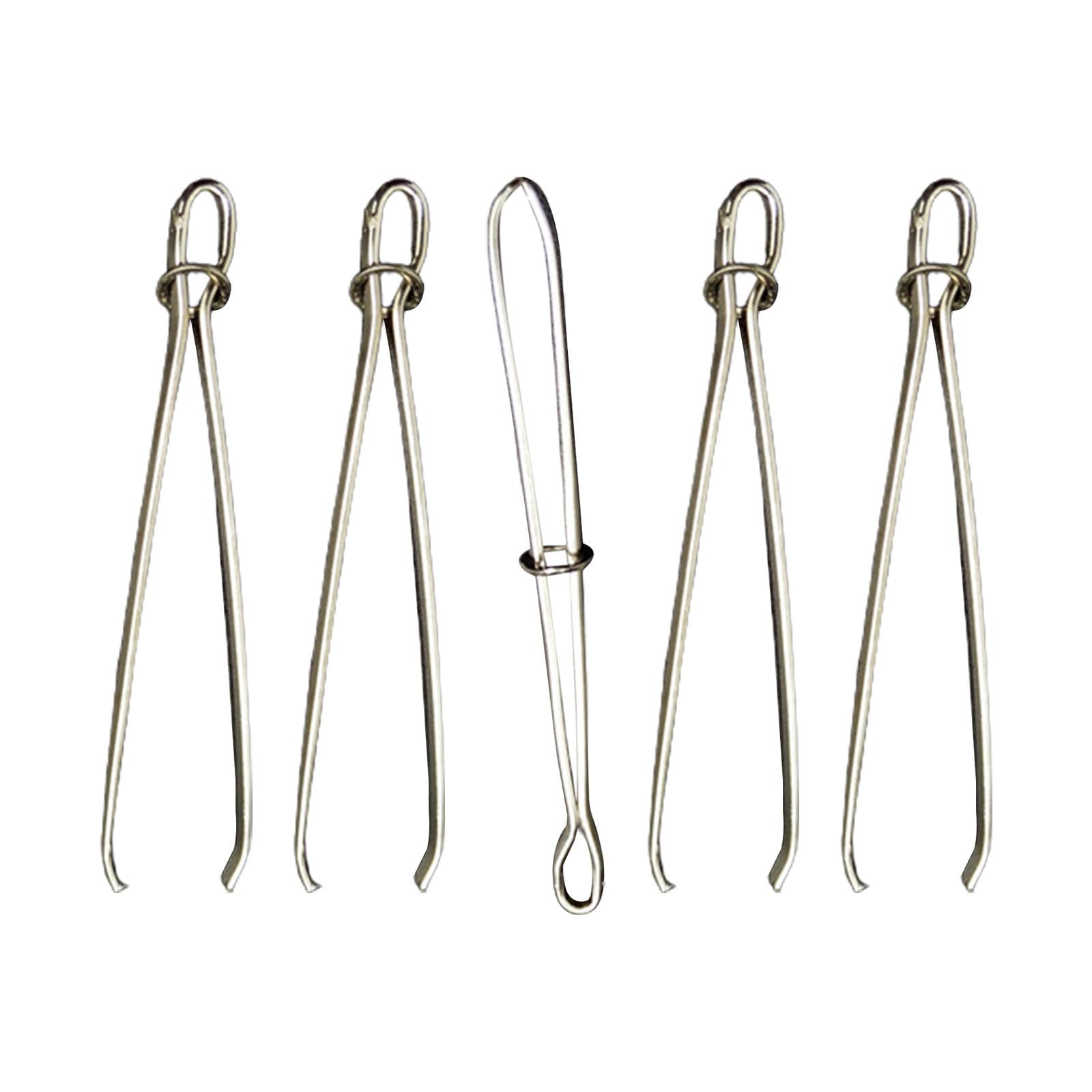Bothyi - 5x Kit De Pinzas Y Enhebradores De Cordón Elástico De 78 Mm Para Cinta De Herramienta De Bricolaje Artesanal De Costura