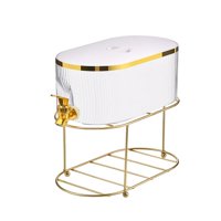 Bothyi - Jarra De Agua Con Grifo Dispensador De Bebidas Heladas Transparentes Para Boda Camping Hogar Blanco