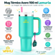thumbnail image 3 of Mug Térmico Lemuria 1100 Ml Vaso Térmico Gran Capacidad Verde Menta, 3 of 3