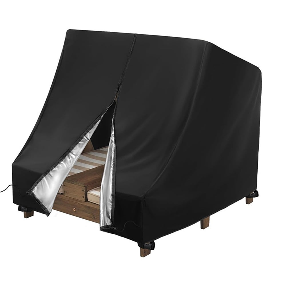 Xusx111 - Cubierta Del Salón De La Silla Para La Silla Doble De Madera, Cubierta Impermeable De Los Muebles Del Patio De Los Niños, Cubiertas A Prueba De Intemperie Para Los Animales Domésticos Del Pa