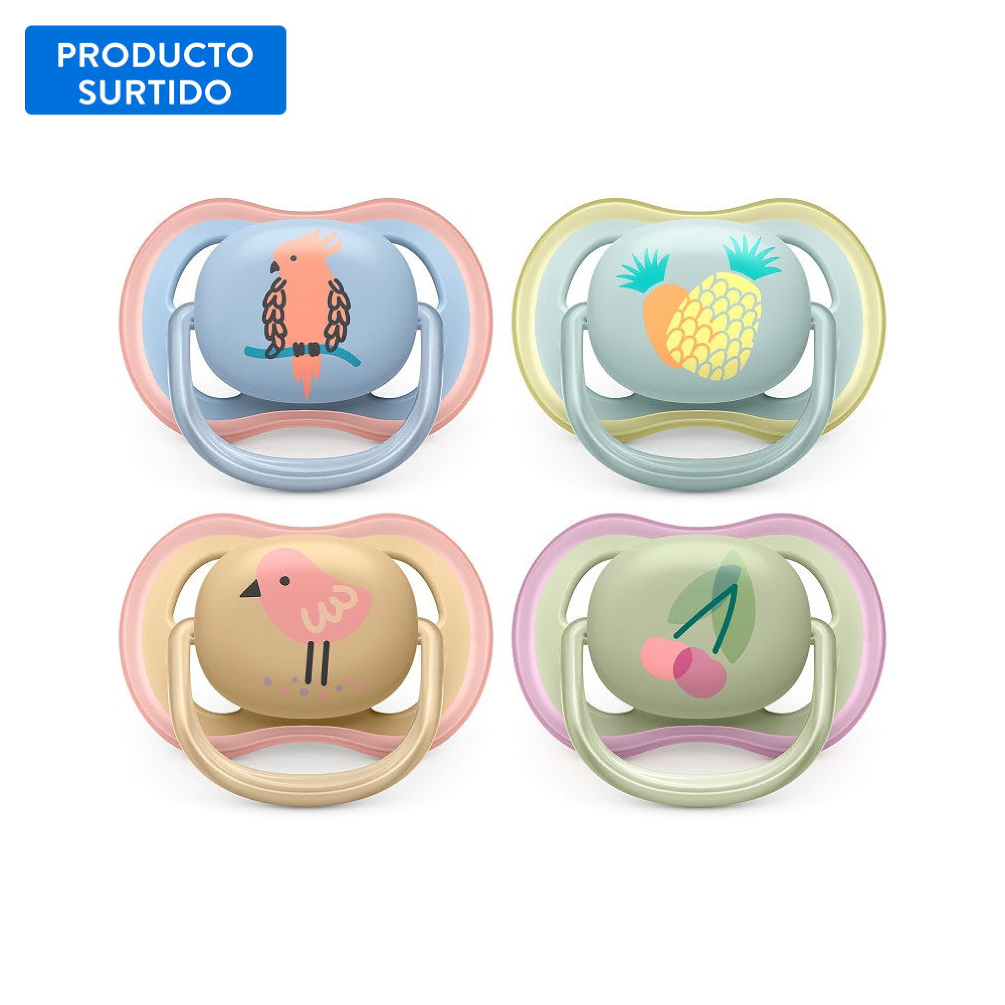 Chupete Ultra Air 0 A 6 Meses, Color Surtido 1 Un Philips Avent