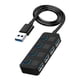 thumbnail image 3 of Hub USB 3.0 Delgado De 4 Puertos Con Cable Extendido Para MacBook Para Surface Pro PC, 3 of 5