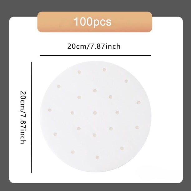 100pcs Round Steamer Paper - Perfect for Baking, Barbecuing, and Steaming Xiaolongbao!
