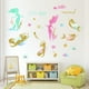 thumbnail image 1 of 1pc Mermaid & Starfish Wall Stickers, Wall Decals For Bedroom, Living Room, Self Adhesive Home Decor Stickers, 1 of 2