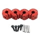 thumbnail image 1 of 4x RC Hex Wheel Hubs Adaptador De Transmisión Para SCX10 CC01 1/10 RC Car 10mm Rojo, 1 of 5