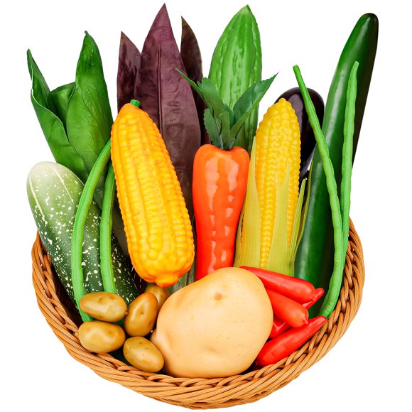 Set de verduras falsas Meiwlong de 22 piezas - Realista