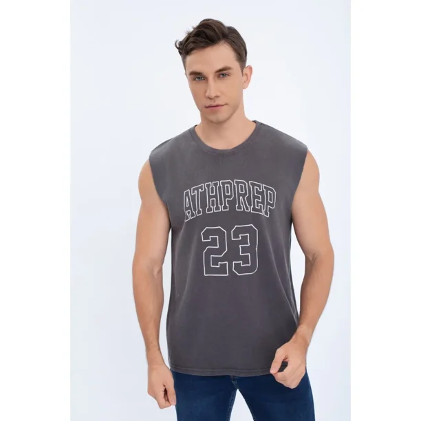 Polera Musculosa Hombre Algodón Sin Mangas Colores Letras 7601