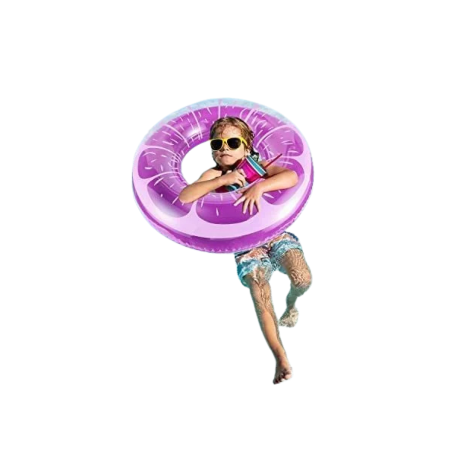 Genérico - Flotador Salvavidas Inflable Piscina Redondo 70cm Lila