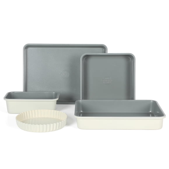 Juego de Utensilios para Hornear Sur La Table Gris Antiadherente de 5 Piezas