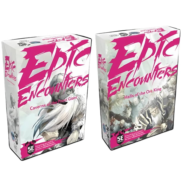 Paquete Steamforged Games: Epic Encounters, Caverns of The Frost Giant y Halls of The Orc King