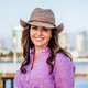 thumbnail image 2 of Sombrero Wallaroo Catalina Cowboy de fibra de rafia en forma de hongo para mujer, 2 of 9