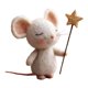 thumbnail image 4 of Figura En Miniatura De Ratón De Fieltro Hecho A Mano Con Estrella Para Regalo De Cumplea?os O Fiesta Navide?a, Estilo D, 4 of 5