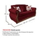 thumbnail image 3 of Sofá Con Resorte Estructural Grand Santi Chenille 3 Personas Rojo X, 3 of 3