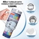 thumbnail image 5 of Canticos Vaso aislado de acero inoxidable con asa, diseño temático, regalo para familia, amigos y fans; incluye pajita y encaja en el portavasos estándar, 40 oz, 5 of 6