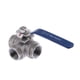 thumbnail image 4 of G1 / 2 "L-Port 304 Válvula de bola de tres vías de acero inoxidable para vapor de agua y gas, 4 of 5