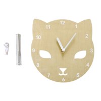 Magideal - Reloj De Pared De Animales De Dibujos Animados Colgante Moderno De De 8 "", Reloj Digital Sin Tictac, , Cocina, Hogar, Oficina, Guardería, Gato