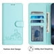 thumbnail image 4 of Funda tipo cartera FOXDOCK para Samsung Galaxy A21S con soporte, ranuras, RFID, diseño de gato, 4 of 5