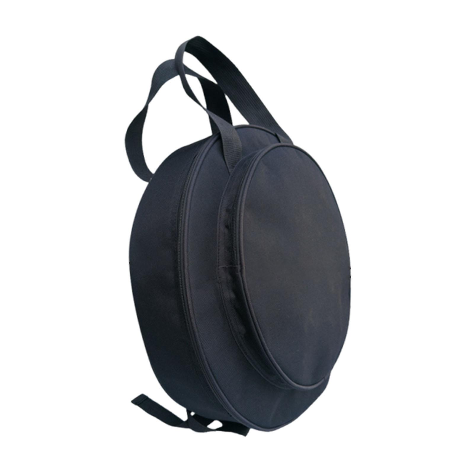 Magideal - Bolsa De Almacenamiento Para Pandereta De Gong, Grosor De 8 Cm, Para Instrumento De Percusión, Con Correas De Hombro Dobles, Portátil, Diámetro De 40