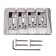 thumbnail image 3 of Pieza Trasera De Puente De Montura De Guitarra Plateada Para Piezas De Bajo Eléctrico De 4 Cuerdas, 3 of 3