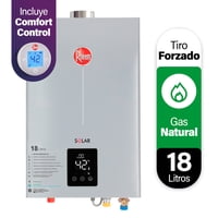 Calefont 18 L Gas Natural T Forzado Con Control Digital Rheem