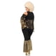 thumbnail image 3 of Disco Disco Diva de Leg Avenue, negro y dorado, tallas grandes, 3 x 4 veces, 3 of 4