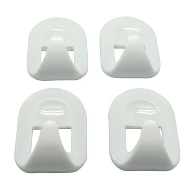 Ganchos De Lujo Blanco (4 Unidades) 4 Piezas Nuevo Hogar