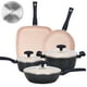 thumbnail image 1 of Batería Cocina Cerámica Granito Antiadherente 8 Piezas Rosa Marengo, 1 of 10