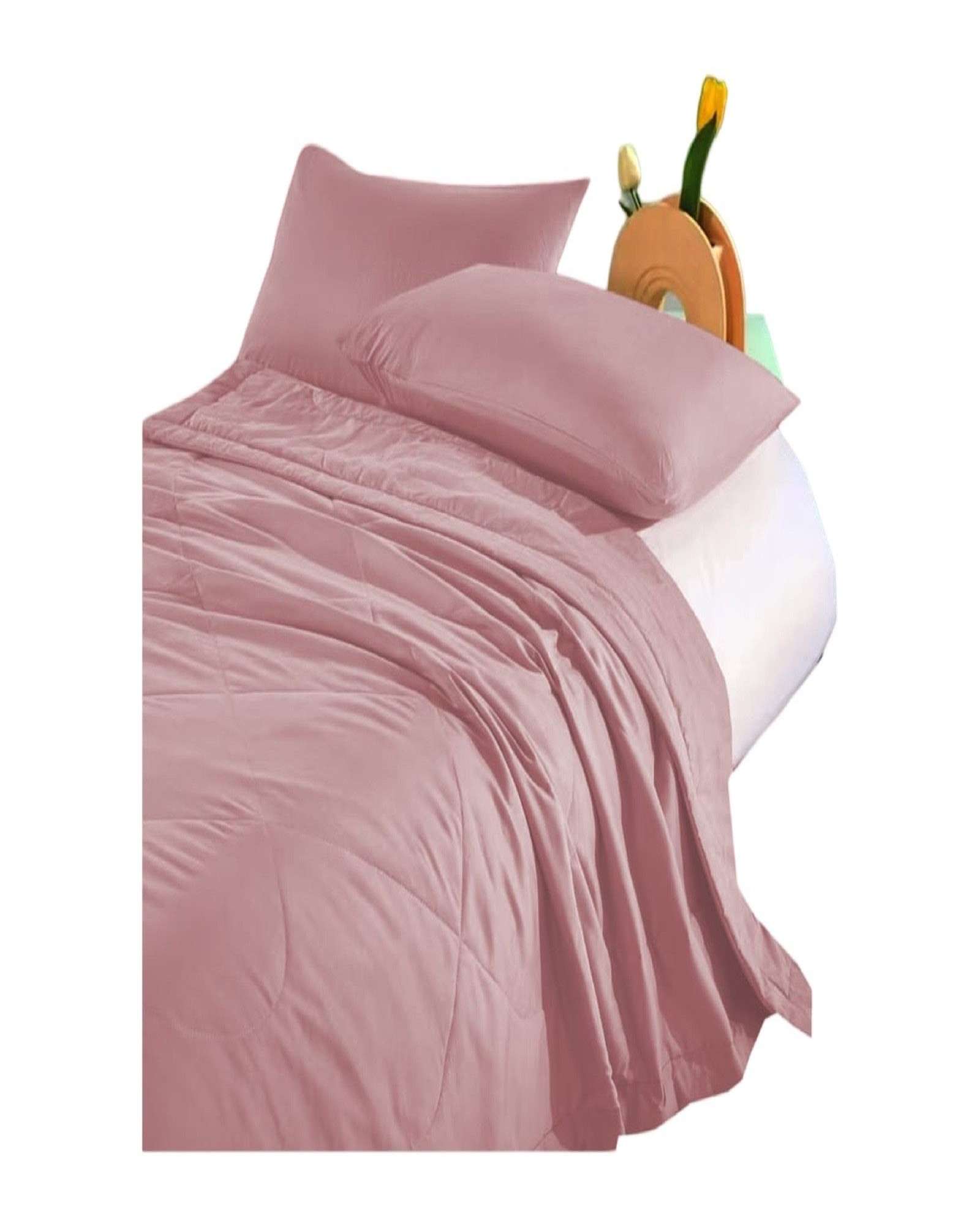 Decoideasemi Spa - Cubrecama Extra Delgado Rosa Plaza Y Media