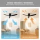 thumbnail image 3 of Ventilador Techo Terraza Anwo Silencioso de Madera Marron Wifi 6 Velocidades, 3 of 3