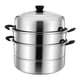 thumbnail image 4 of Olla De Vapor Con Tapa Portátil Gruesa De Fondo Para Carne De Masa Para Bola De Masa De Arroz 28 Cm, 4 of 5