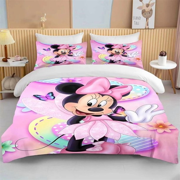 Mickey Minnie Duvet Cover Bed Two Piece Three Piece Set Suitable