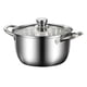 thumbnail image 1 of Olla De Acero Inoxidable Moderna Y Honda Para Sopa, Para Guisar Y Desayunar Verduras, Estilo B, 1 of 5