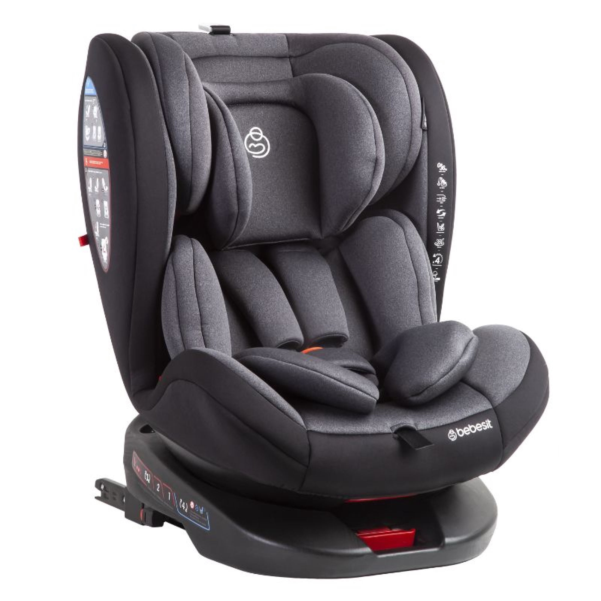 Silla de Auto 360 Saturn Dg Isofix Negro