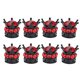 thumbnail image 5 of 8 Piezas Crown Bling Diamond Neumático / Tapones De Válvula De Vástago De Rueda Coche Camión Vehículo Rojo, 5 of 6