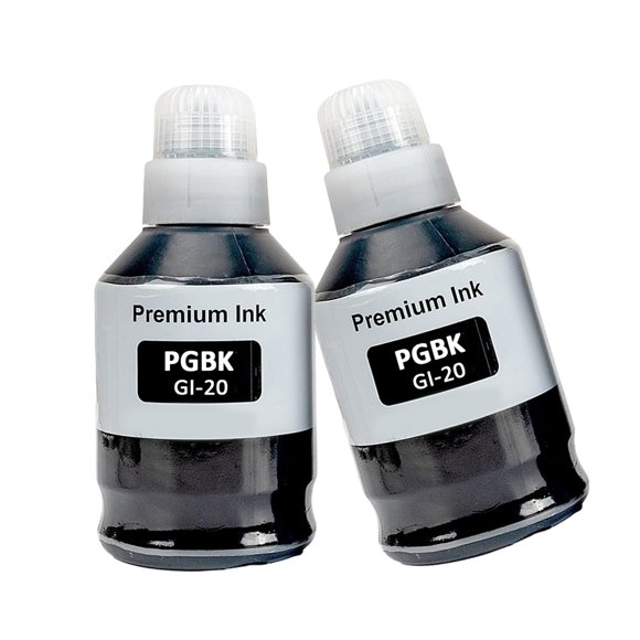 Botellas De Recarga De Tinta Gi 20 170 Ml Negro X3