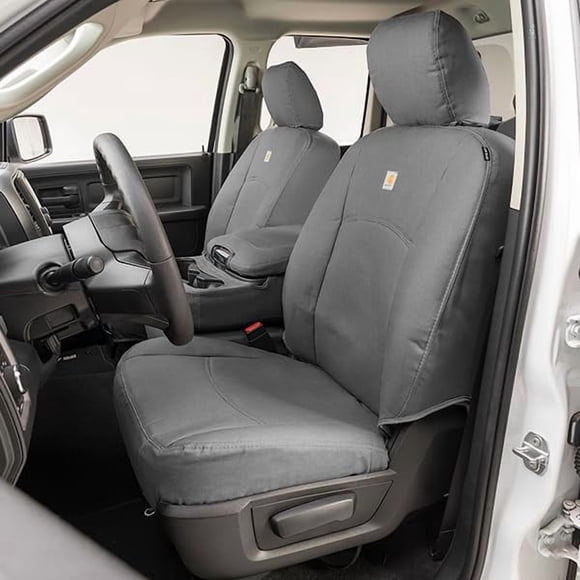 Fundas para asientos Covercraft Carhartt PrecisionFit delanteras, color Gravel