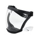 thumbnail image 1 of Protector Facial Completo Para Cortar Malas Hierbas En La Construcción, Negro Y Transparente, 1 of 5