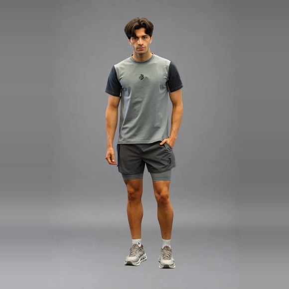 Camiseta Dryplay Advance Hombre Stone
