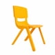 thumbnail image 1 of Kidscool Silla Infantil Apilable Ergonómica de Plástico Reforzado Amarillo 34x38x52 cm, 1 of 3