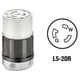 thumbnail image 2 of Enchufe eléctrico Leviton, conector de bloqueo de 20 amperios Nema L5-20r, 2 of 3