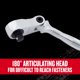 thumbnail image 5 of Cabezal flexible Ratchet CRAFTSMAN V-SERIES 3/8 Drive de 96 dientes, 5 of 9