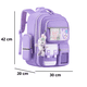 thumbnail image 2 of Mochila Escolar Conejo Violeta Llavero Infantil Niñas, 2 of 6