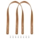 thumbnail image 1 of 2 piezas de correas de cuero para bolsos de 24 pulgadas (60 cm), cinturón de bolso, asa de bolso, ébano, 1 of 6