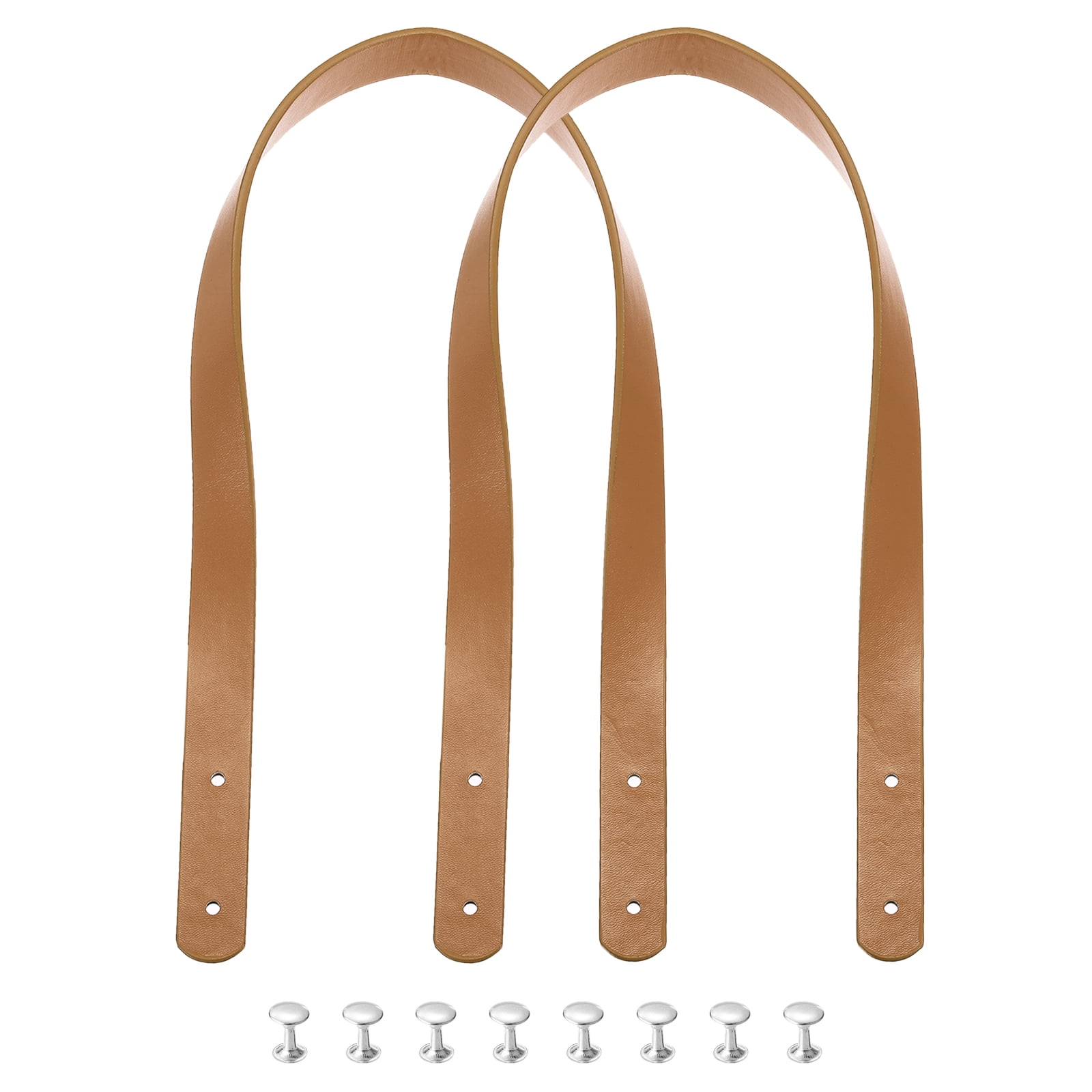 2 piezas de correas de cuero para bolsos de 24 pulgadas (60 cm), cinturón de bolso, asa de bolso, ébano