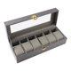 thumbnail image 1 of Caja Para Relojes Para Hombre, Organizador De Joyas Para Regalar, Ideal Para Negocios, Anillos, Pulseras, 6 Ranuras, 1 of 5