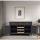 thumbnail image 2 of Buffet Vinera de Madera Aparador para Copas, Botellas - Gris Grafito - 120x40x80 cm, 2 of 3