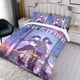 thumbnail image 3 of Suzume Conjunto de sábanas temático, trío de piezas, cómodo y amigable con la piel, diseño único, regalo de decoración para el hogar para familiares, amigos y fans,135cm *200cm, 3 of 6