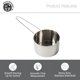 thumbnail image 3 of Taza medidora American Metalcraft 240 ml de acero inoxidable, 3 of 6