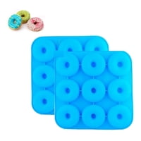 Genérico - Pack 2 Moldes Silicona Donas Moldes De Silicona Donas 9 Dona