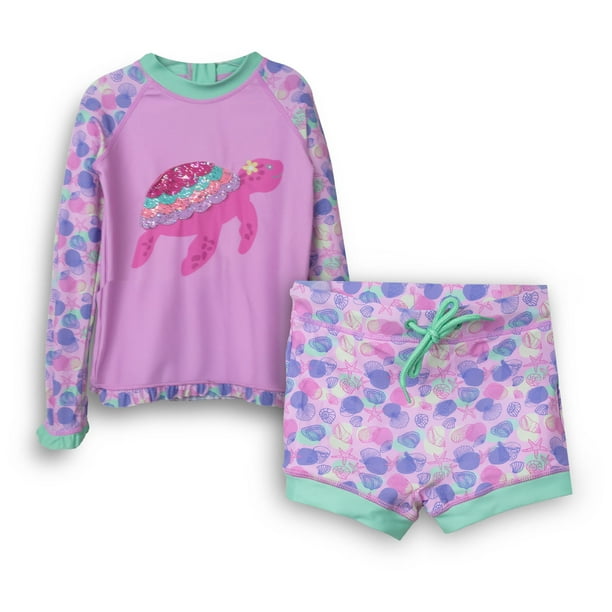 Traje de Baño Bebé Niña Rosado Pillin